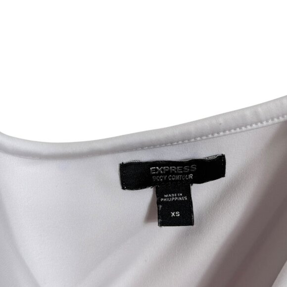 Express Body Contour High Compression Corset Tank XS White Cropped Shaping - Picture 4 of 8